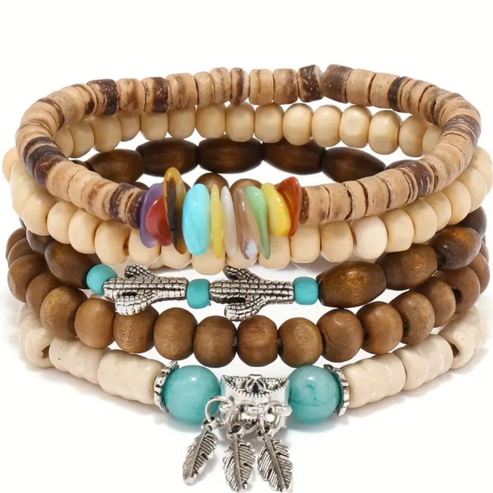 Bracelet Set Boho Unisex Summer 5 pcs